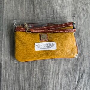 Dooney & Bourke Mustard Yellow Wristlet
